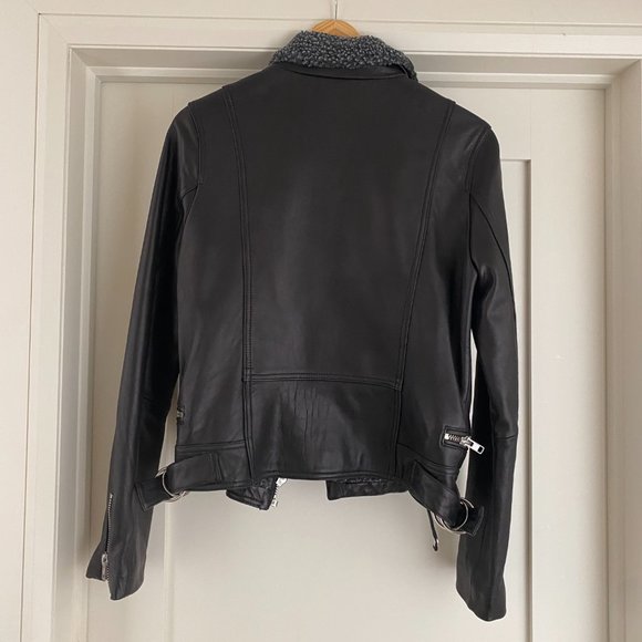 Heartloom Leather Jacket with Shearling Accent Size S - Picture 11 of 11